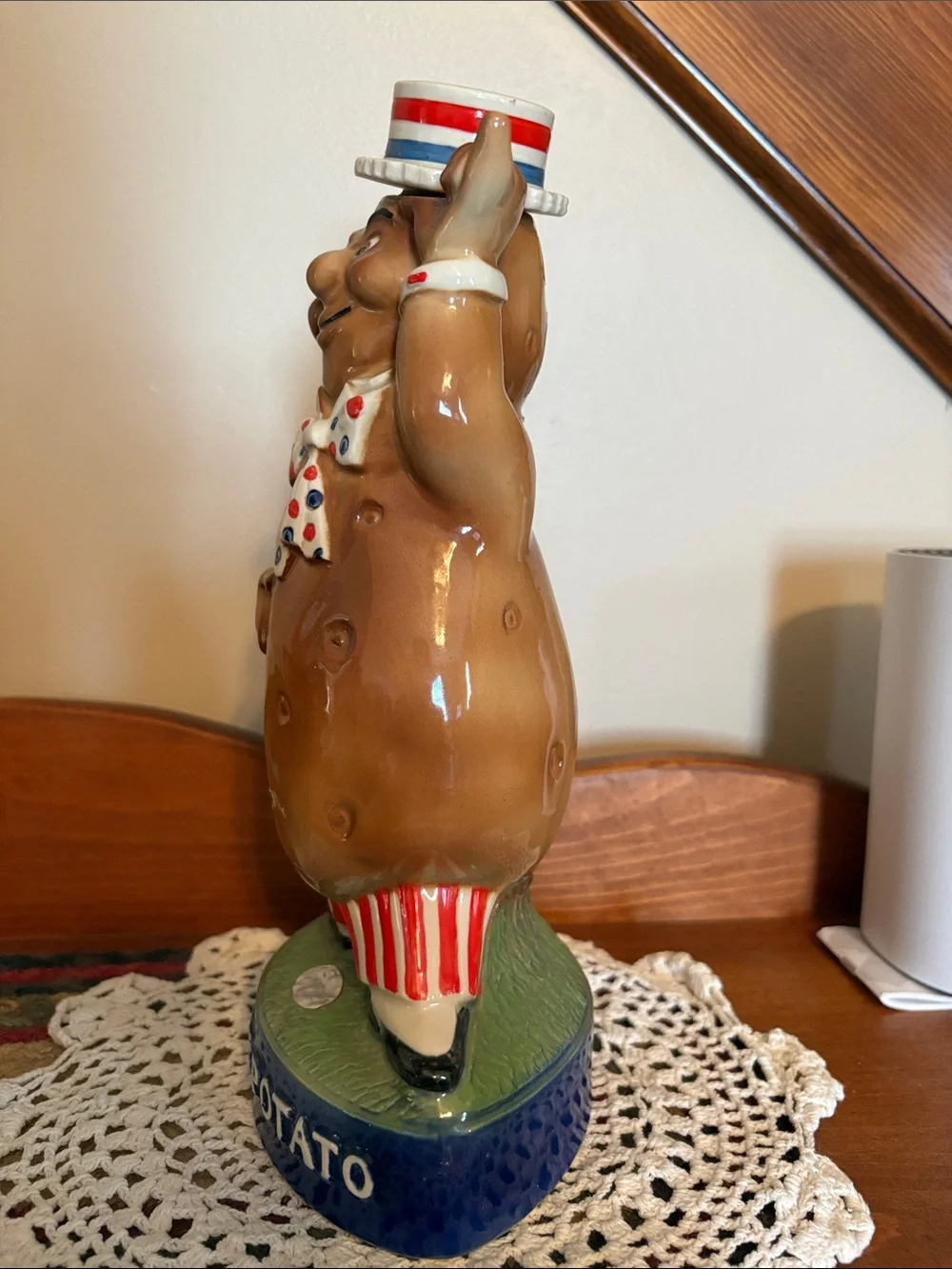 1973 Ezra Brooks Kentucky Straight Bourbon Whiskey Mr. Maine Potato Bottle Decan